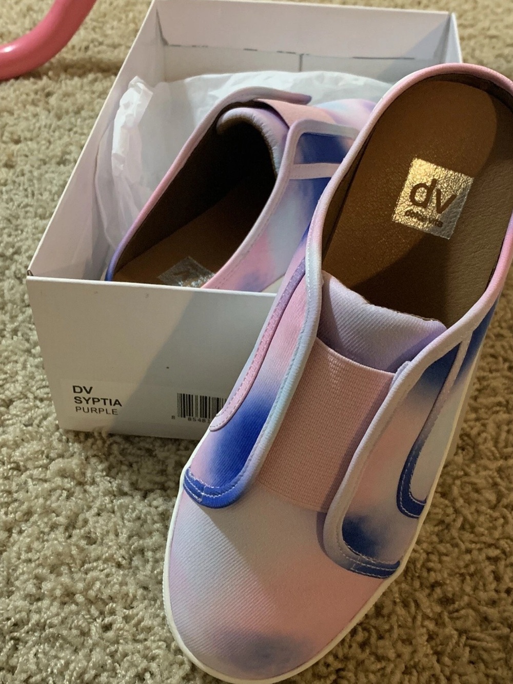 DV Dolce Vita Girls Multi Mule tie dye Shoes 2 Medium (B,M) Little Kid Syptia